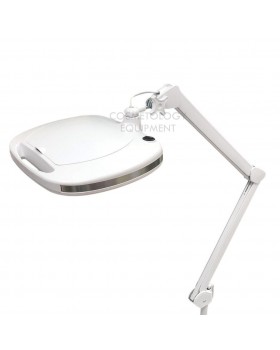 Лампа лупа на струбцині з LED-підсвіткою (холодне світло) 6030 Led (3 діоптрії 12W) для косметології-foto7