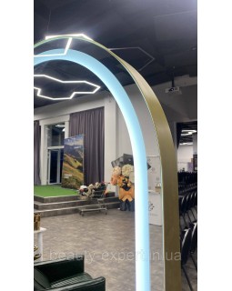 Робоче місце перукаря Shine одностороннє овальне дзеркало з підсвічуванням для салонів краси VM_740-foto3