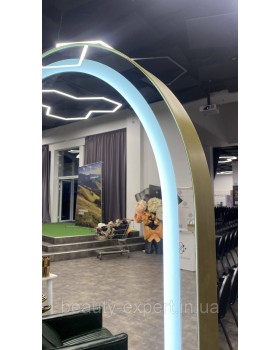 Робоче місце перукаря Shine одностороннє овальне дзеркало з підсвічуванням для салонів краси VM_740-foto3