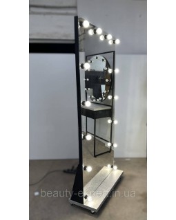Парикмахерское зеркало с лампами для визажиста в салон красоты MR#ДЗ-08-foto2