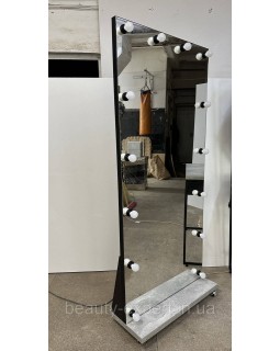 Парикмахерское зеркало с лампами для визажиста в салон красоты MR#ДЗ-08-foto4