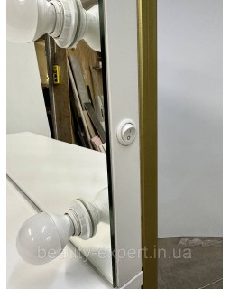 Столик для візажу та макіяжу MR_ДЗ-09 з LED-дзеркалом і висувними ящиками Перукарські дзеркала-foto8