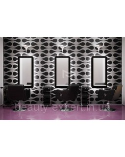 Компактне робоче місце перукаря візажист M411 дзеркало з поличкою в салони краси З Led підсвіткою Компактне робоче місце перукаря візажист M411 дзеркало з поличкою в салони краси З Led підсвіткою