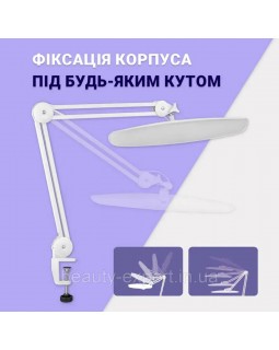 Настільна яскрава LED лампа 40 Вт для манікюру для нарощування вій з регулюванням яскравості мод. LED-1 DS-foto2