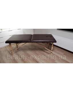 Массажная кушетка Relanto ш-80 см Brown Переносной двухсекционный стол для массажных процедур-foto3