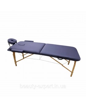 Деревянный массажный стол АСПЕКТ складная кушетка для салонов и SPA 185×70×62-87 (фиолетовая)-foto3