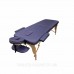 Деревянный массажный стол АСПЕКТ складная кушетка для салонов и SPA 185×70×62-87 (фиолетовая)