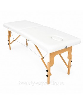 Переносной массажный стол Relanto Ш-70 см White 2-секционная кушетка для SPA и массажных кабинетов