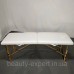 Переносной массажный стол Relanto Ш-70 см White 2-секционная кушетка для SPA и массажных кабинетов