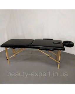Массажный стол переносной Ш-80 см Двух секционный Relanto Black-foto2