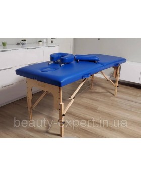 Масажний стіл Relanto (2) Blue з отвором для обличчя Переносна кушетка (ширина 70 см) для косметолога-foto4