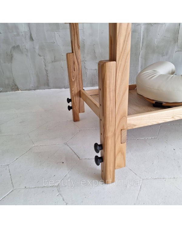 Еко масажний стіл з дерева з підголовником та регулюванням висоти для салонів СПА КР-9 NEW_ST Еко масажний стіл з дерева з підголовником та регулюванням висоти для салонів СПА КР-9 NEW_ST