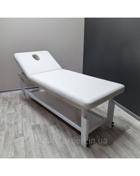 Дерев'яна кушетка масажна біла косметологічна KP-11 WHITE Масажні столи механічні-foto2