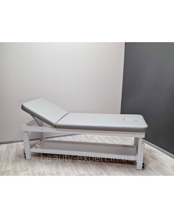 Дерев'яний масажний стіл кушетка для масажу KP-10 WHITE+CLOUD_ST масажна SPA кушетка з підголовником Дерев'яний масажний стіл кушетка для масажу KP-10 WHITE+CLOUD_ST масажна SPA кушетка з підголовником