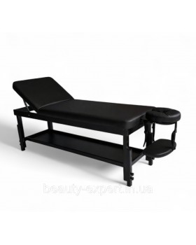 Кушетка для масажу з регулюванням висоти КР-10 black масажний стіл Кушетка для масажу з регулюванням висоти КР-10 black масажний стіл