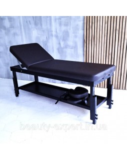 Кушетка для масажу з регулюванням висоти КР-10 black масажний стіл-foto3