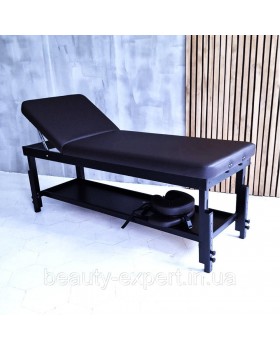 Кушетка для масажу з регулюванням висоти КР-10 black масажний стіл-foto3