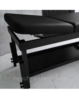 Кушетка для масажу з регулюванням висоти КР-10 black масажний стіл-foto6