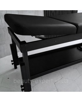 Кушетка для масажу з регулюванням висоти КР-10 black масажний стіл-foto6