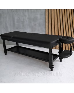 Кушетка для масажу з регулюванням висоти КР-10 black масажний стіл-foto7