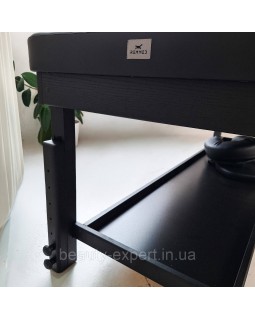 Професійний масажний стіл кушетка для масажиста з отвором для обличчя та підголовником КР 10+(BLACK)-foto7