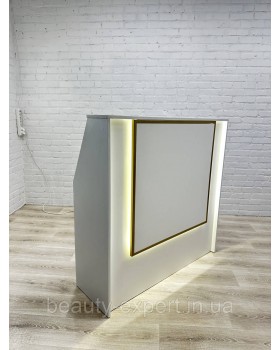 Рецепція для салону краси з LED підсвічуванням РЕС-20 Кутова стійка адміністратора для салонів та офісів-foto4