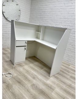 Рецепція для салону краси з LED підсвічуванням РЕС-20 Кутова стійка адміністратора для салонів та офісів-foto7