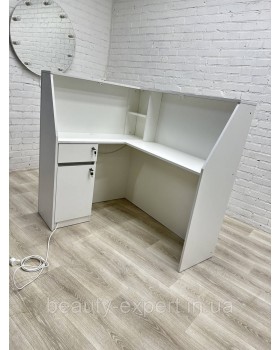 Рецепція для салону краси з LED підсвічуванням РЕС-20 Кутова стійка адміністратора для салонів та офісів-foto7