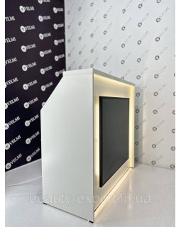 Рецепція з підсвічуванням LED VM427 стійка адміністратора FANCY стіл стійка ресепш для роботи адміністратора-foto2