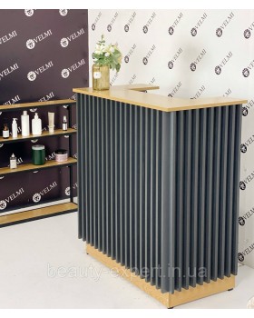 Ресепшн Стійка адміністратора для офісу Lusil 100×110×53 см Приймальна адміністративна зона для бьюті салону-foto2