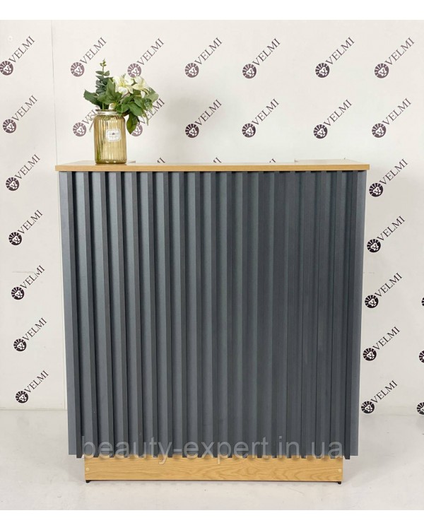 Ресепшн Стійка адміністратора для офісу Lusil 100×110×53 см Приймальна адміністративна зона для бьюті салону