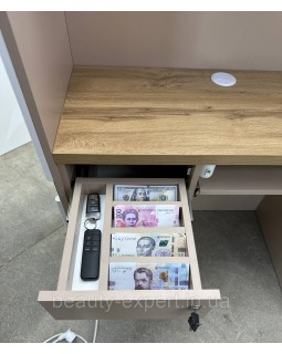 Стійки-ресепшн РЕС-13а_MR Приймальний стіл для адміністратора з підсвічуванням кутова офісна рецепція стоматології-foto8