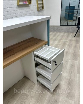 Стійка адміністратора РЕС-17_MR з LED-підсвічуванням Ресепшн для косметології студії манікюру та клінік-foto7