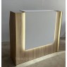 Ресепшн с LED подсветкой РЕС-10_MR стойка - стол для администратора рецепция для клиники ресепшен для офиса