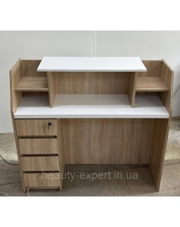 Ресепшн з LED підсвічуванням стійка РЕС-10_MR - стіл для адміністратора рецепція для клініки ресепшен для офісу-foto2