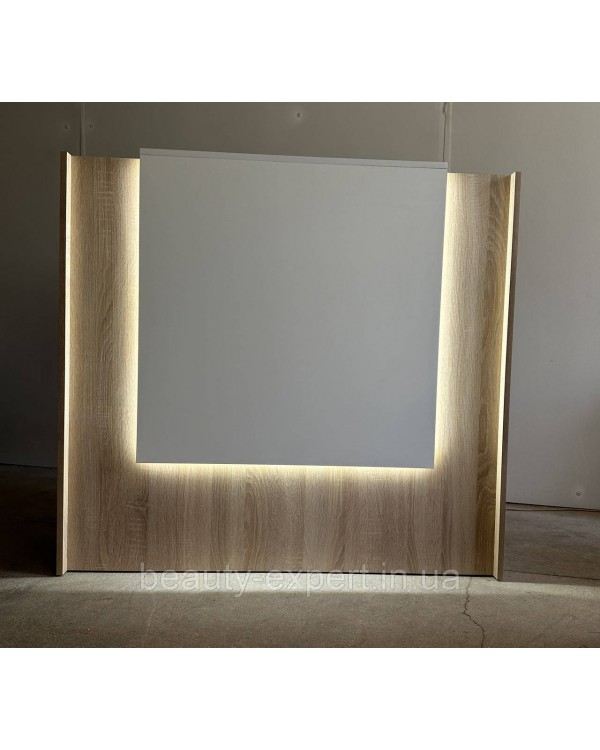 Ресепшн з LED підсвічуванням стійка РЕС-10_MR - стіл для адміністратора рецепція для клініки ресепшен для офісу Ресепшн з LED підсвічуванням стійка РЕС-10_MR - стіл для адміністратора рецепція для клініки ресепшен для офісу