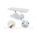 Стол массажный электрический (1 мотор) двухсекционная массажная-косметологическая кушетка мод.003 WHITE