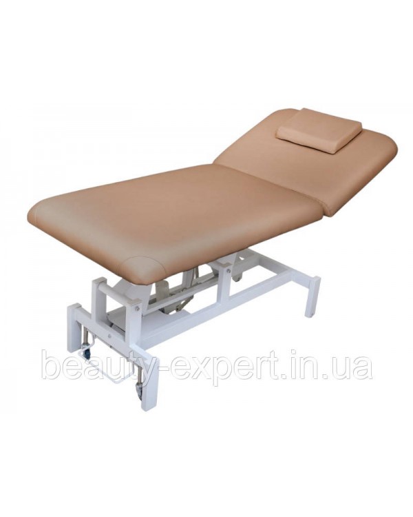 Массажный стол электрический YY-601-75 капучино Стационарная косметологическая кушетка 2-секционная Массажный стол электрический YY-601-75 капучино Стационарная косметологическая кушетка 2-секционная