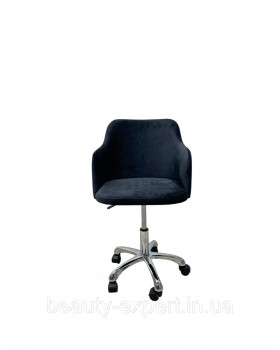 Стільчик майстра зі спинкою Loft Elegance КР-01caster_MR стілець на колесах для майстрів салону краси-foto3