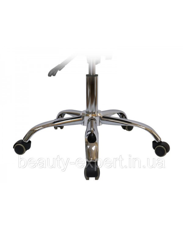 Стілець-сідло зі спинкою для майстра мод 1037-6 Білий мобільний стільчик з 3 механізмами регулювання Стілець-сідло зі спинкою для майстра мод 1037-6 Білий мобільний стільчик з 3 механізмами регулювання
