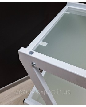 Косметологічний візок стоматологічний візок-столик R-7 white на 3 скляні полиці-foto5
