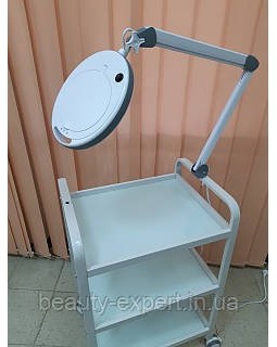 Візок для косметолога мод.099 White косметологічна етажерка столик з поличками скло-foto4