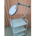 Візок для косметолога мод.099 White косметологічна етажерка столик з поличками скло