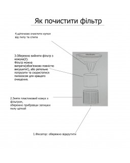Кругла витяжка для педикюру пилосос із лампою AIR_Dust1/1 вертикальна педикюрна витяжка з фільтром-foto8