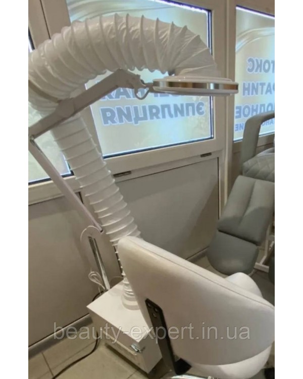 Потужна педикюрна витяжка FUSION+SUPER NEW пилосос подолога з LED лампою педикюру манікюру З регулятором швидкості Потужна педикюрна витяжка FUSION+SUPER NEW пилосос подолога з LED лампою педикюру манікюру З регулятором швидкості