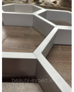 Настінний стелаж "Соти" Полиця на стіну для лаків косметики в салоні краси ДОД-01-foto3