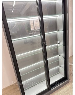 Стелаж вітринний з LED підсвічуванням Скляна вітрина лабораторія із замком ВИТ-01б_MR-foto8