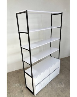 Стелаж з відкритими полицями та комодом на 4 ящики MR-ВІТ-02а-foto4