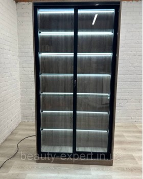 Вітрина для салону та кабінету косметолога ВІТ-01 скляні полички з LED-підсвічуванням-foto5
