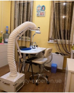 Потужна витяжка для педикюру з регулятором швидкості Ф'ЮЖН ПЛЮС педикюрний пилосос для подолога-foto7